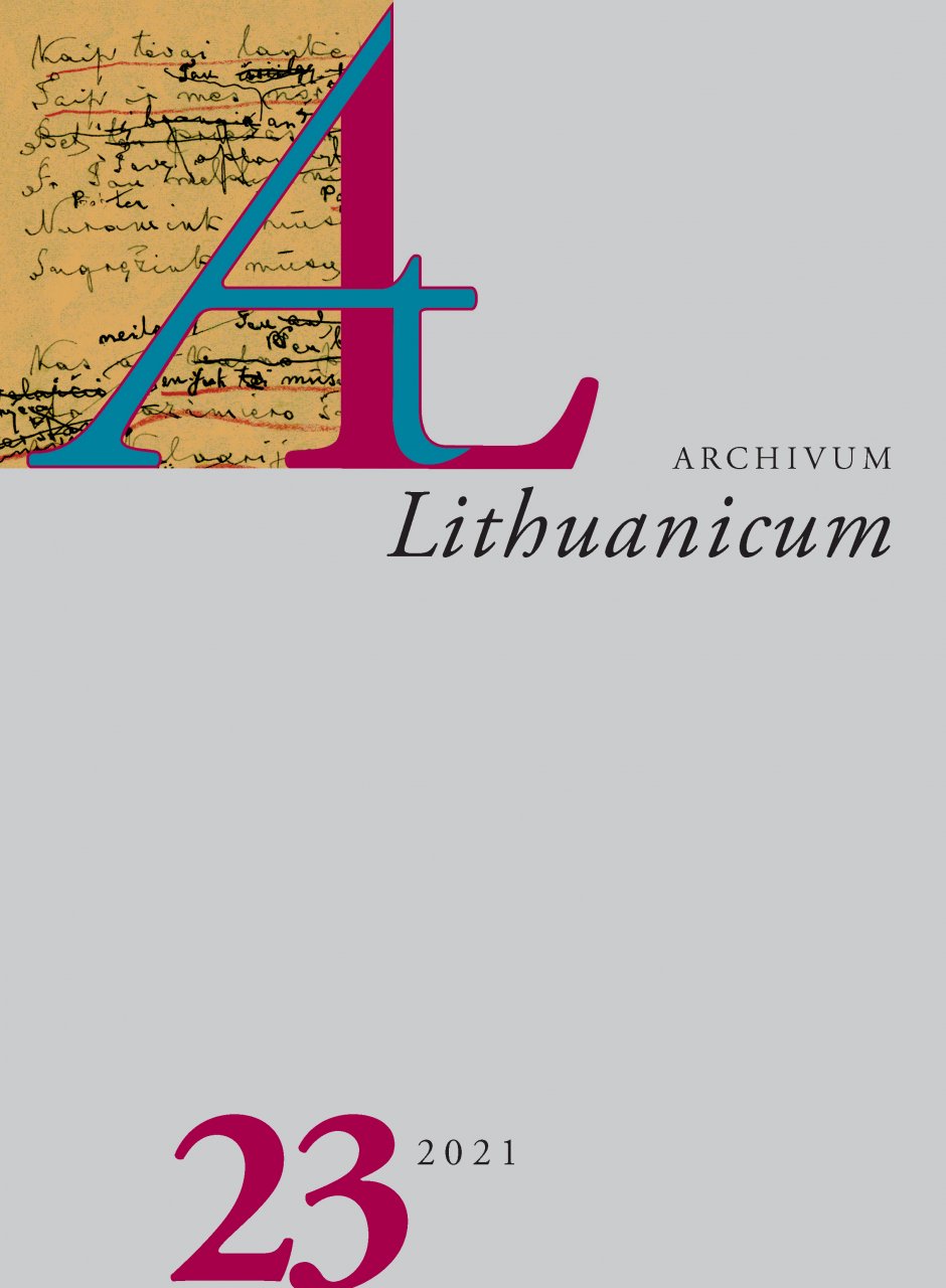 Archivum Lithuanicum Cover