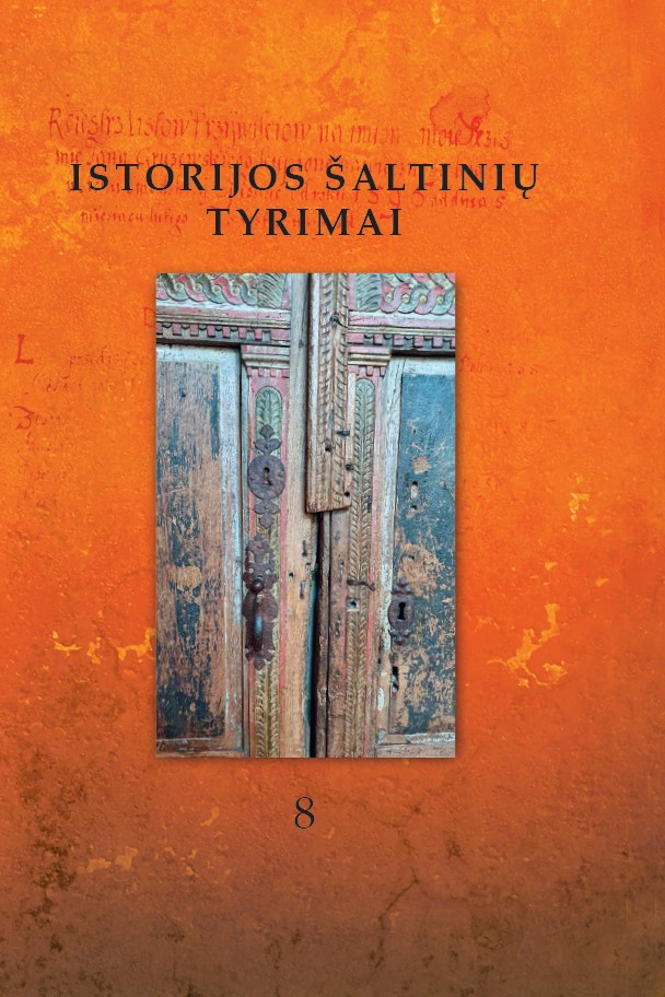 Istorijos šaltinių tyrimai cover