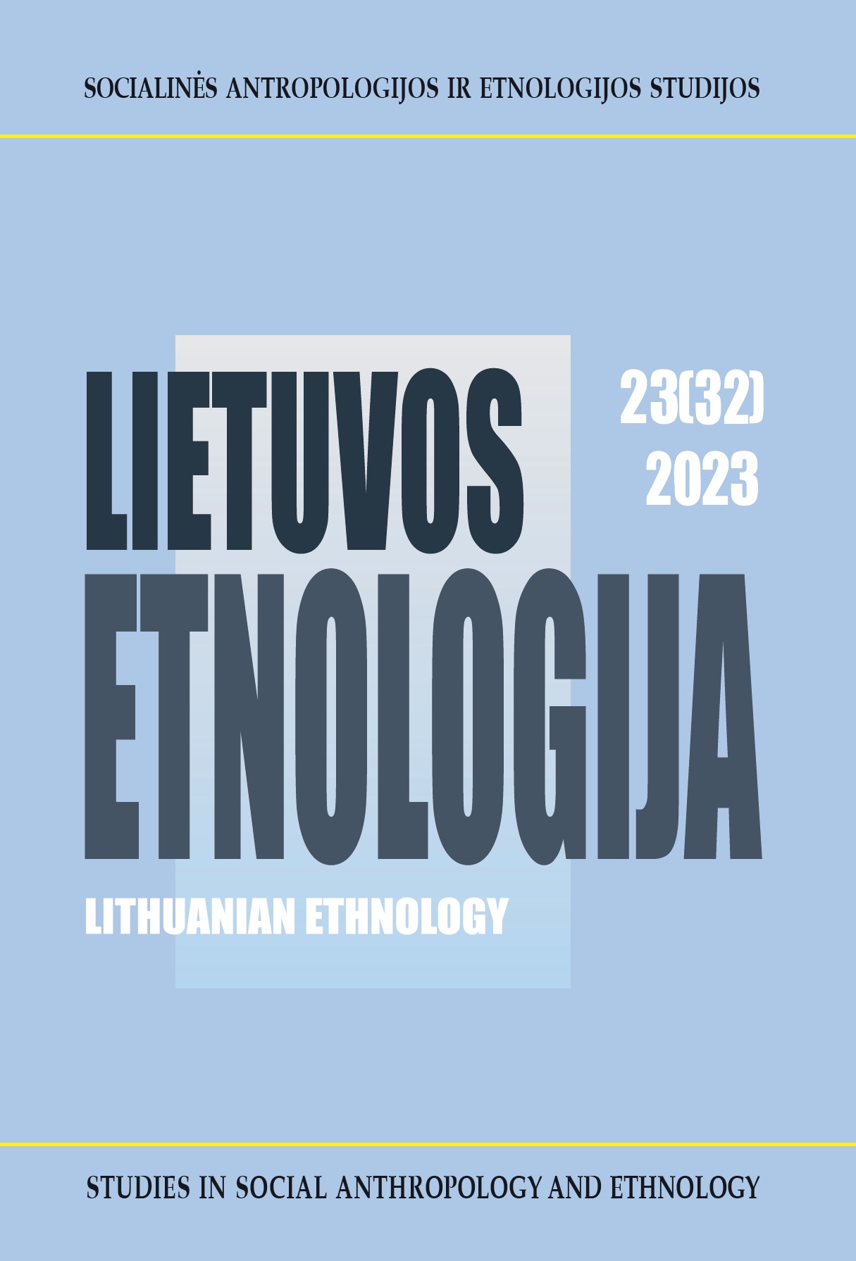 Lietuvos etnologija / Lithuanian ethnology cover